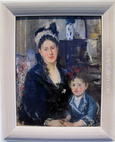 Portrait of Mme Boursier and Her Daughter - view 1
