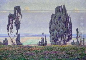 Landschaft (Blaues Land) by Albert Konig