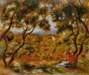 Les Vignes a Cagnes by Pierre Auguste Renoir