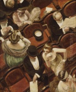 In the Theatre by Albert Guillaume