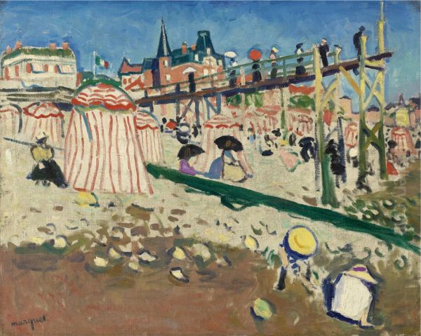 Fecamp (The Beach at Sainte-Adresse) - view 1