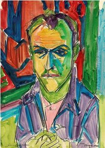 BildnisHermann Scherer by Albert Muller