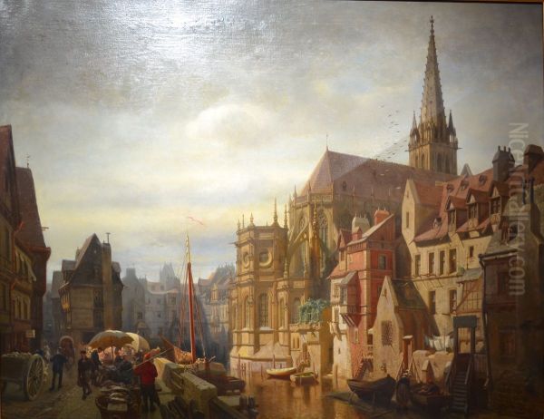 Vue de l'abside de l'eglise Saint-Pierre de Caen - view 1