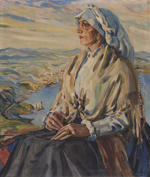 Portret Sirkove zene v narodni nosi - view 1