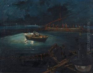 Nocni ribolov by Albert Sirk