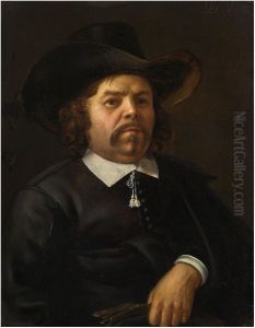 Portrait of a gentleman by Domenicus Van Tol