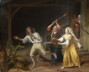 The expulsion of the prodigal son from the brothel
