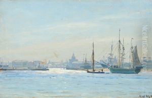 ndsejlingen til Kobenhavns Havn by Albert Wang
