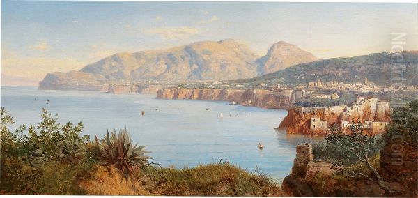 Coastal landscape in Sorrento near Naples - view 1