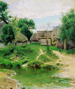 Derevna Turgenevo by Vasily Polenov