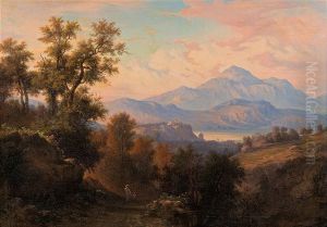 Italian Landscape by Albert Zamett