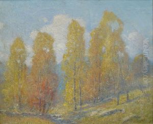 Tall Trees in Autumn by Ernest Albert