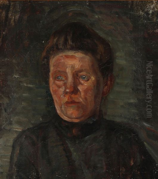 Portrait of a woman in black. - view 1