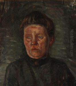 Portrait of a woman in black. Portrait of a woman in black.