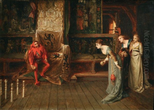 Playing skittle at the court of the Count of Flanders - view 1