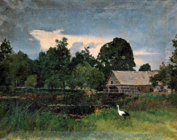 Landscape with a Stork - view 1