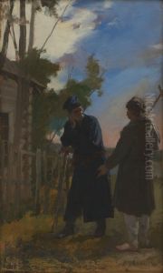 The Nobleman and the Peasant by Kazimierz Alchimowicz