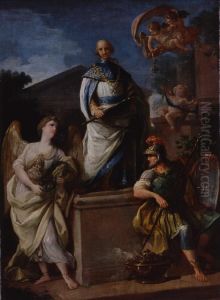 Alegoria de la creacion de la Orden de Carlos III by Antonio Gonzalez Velazquez