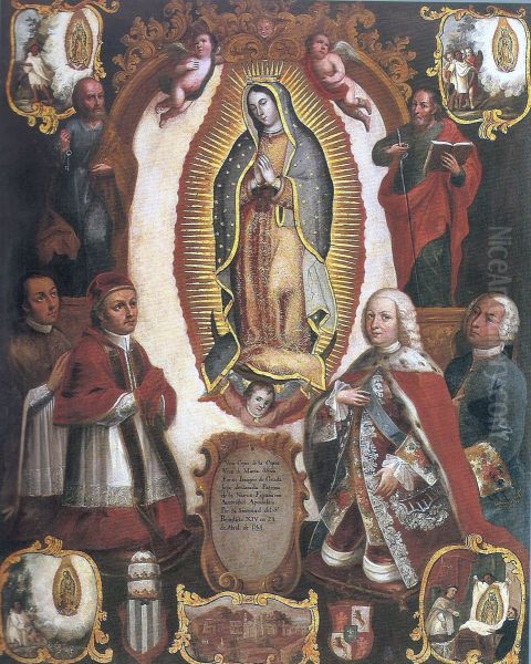 Allegory of the papal declaration of Our Lady of Guadalupe patronage over the New Spain. - view 1