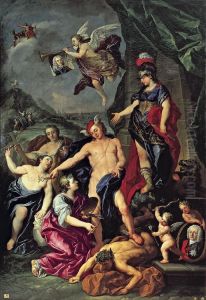 Alegoria de la fundacion de la Academia by Antonio Gonzalez Ruiz