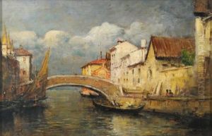 Scorcio Di Chioggia by Vittore Antonio Cargnel
