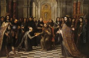 Alegoria de la institucion de la Orden Tercera by Lucas De Valdes