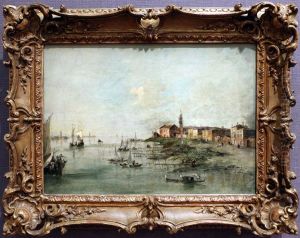 O canal Giudecca e a Igreja de Santa Marta