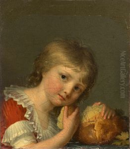 Portrait d'Henri Gabiou a la miche de pain