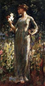 A King's Daughter aka Girl with Lilies by John White Alexander