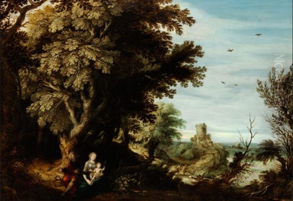 Landscape with the flight into Egypt - view 1
