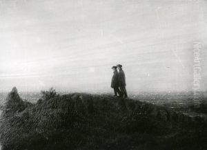 Two Hikers on the Beach by Caspar David Friedrich