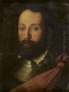 Portrait Du Comte Clement Pietra
 Panneau De Noyer, Deux Planches, Agrandi En Bas Et En Haut