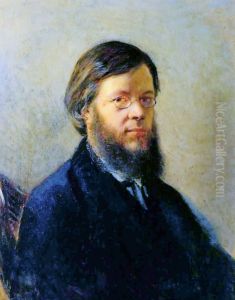 Aleksandr Nikolaevic Pypin (1833-1904) by Nikolai Ge