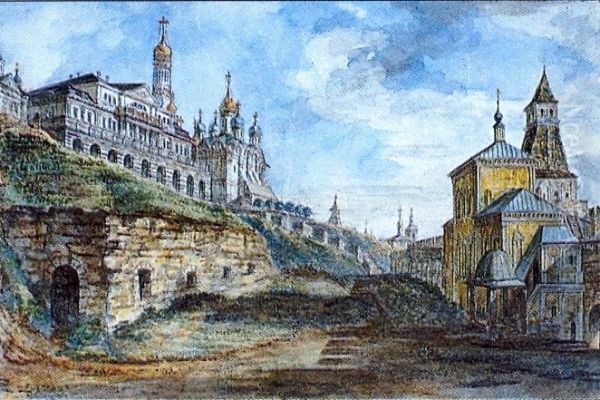 View of the Sovereign's Palace and the Church of the Annunciation in the Food yard - view 1