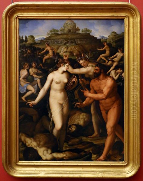 Hercules crowned by a Muse - view 1