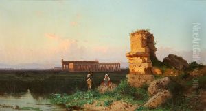 Scene from the ruins at Paestum.
