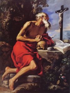 Saint Jerome penitent by Alessandro Gherardini