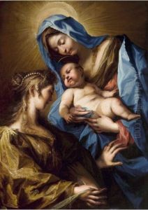 Mystic marriage of Saint Catherine of Alexandria by Alessandro Gherardini