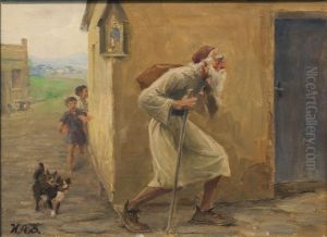 Den evigt omvandrende jode / Den vandrende Jode / Den Evige Jode by H. A. Brendekilde