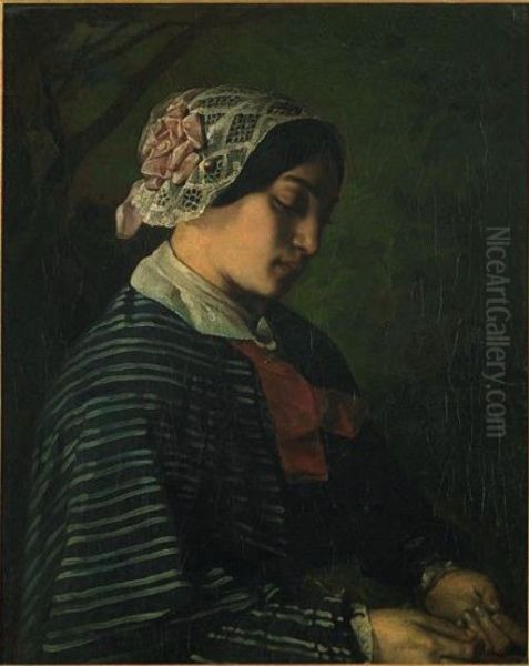 Portrait presume d'une jeune fille d'Ornans - view 1