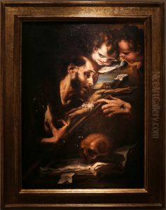 St Francis in Extasy assisted by two Angels by Alessandro Magnasco