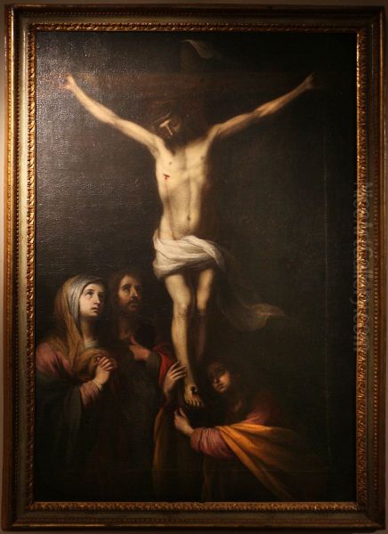 crocifisiione con maria, la maddalena e giovanni - view 1