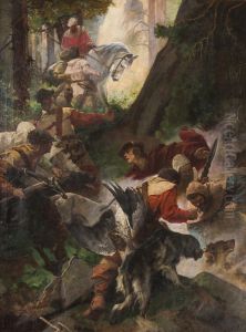 The Discovery of Hot Springs by Charles IV by Alexander Jakesch