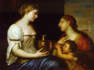 Venus, Psyche and Cupid by Alessandro Varotari