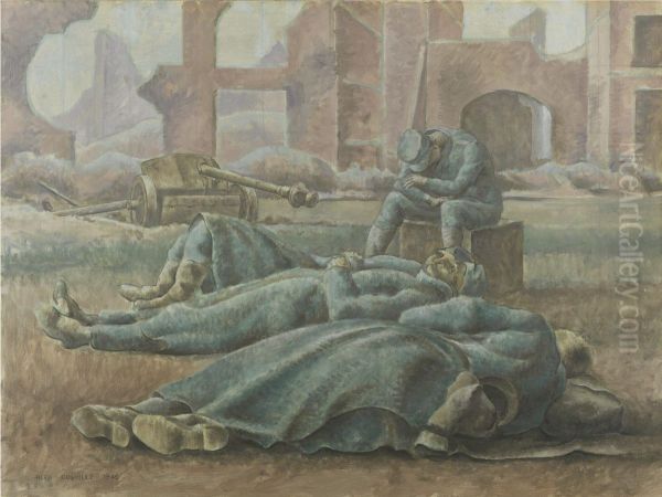 EXHAUSTED PRISONERS - view 1