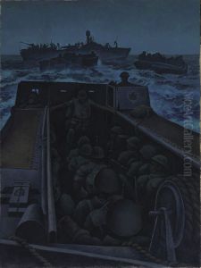 Landing Craft Assault Off Southern France by Alex Colville