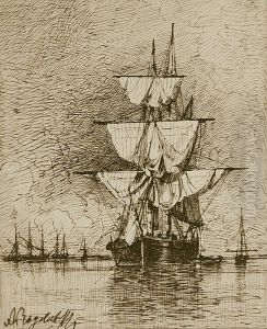 Sailing Ship by Alexey Bogolyubov
