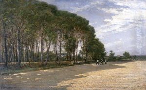 Pine Grove in Pornic by Alexey Bogolyubov