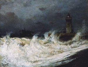 Storm in Treport by Alexey Bogolyubov