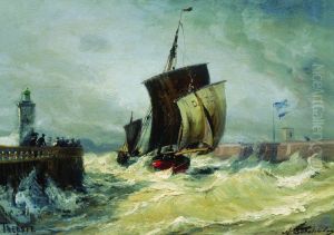 The Return to the Port, Normandy by Alexey Bogolyubov